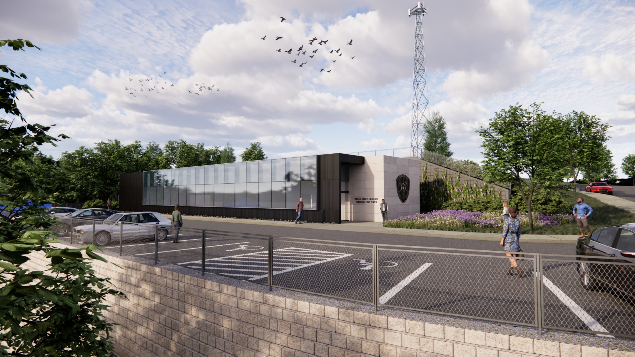 Exterior Rendering of the Warren County Emergency Communications Center